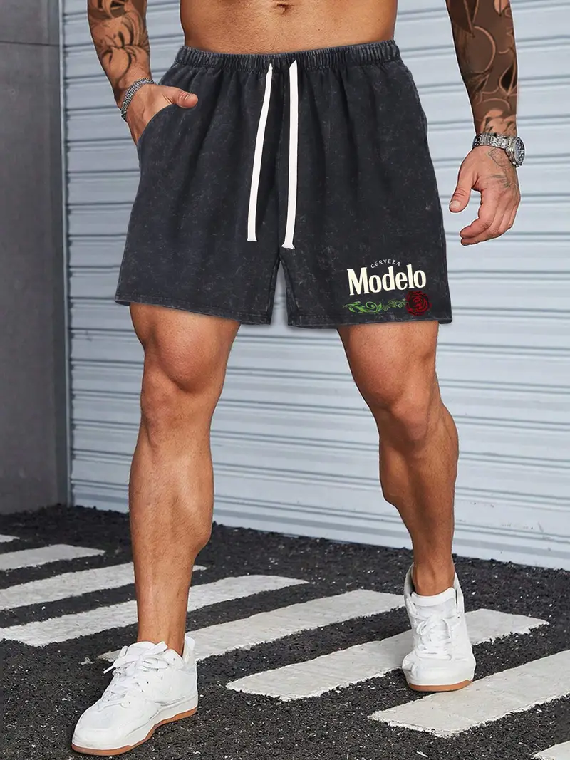 MODELO Men's Vintage Washed Casual Shorts