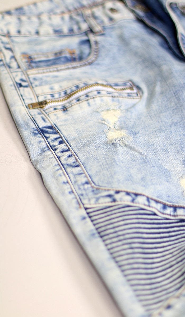 Hyper Blue Ara Biker Jeans - Image 8