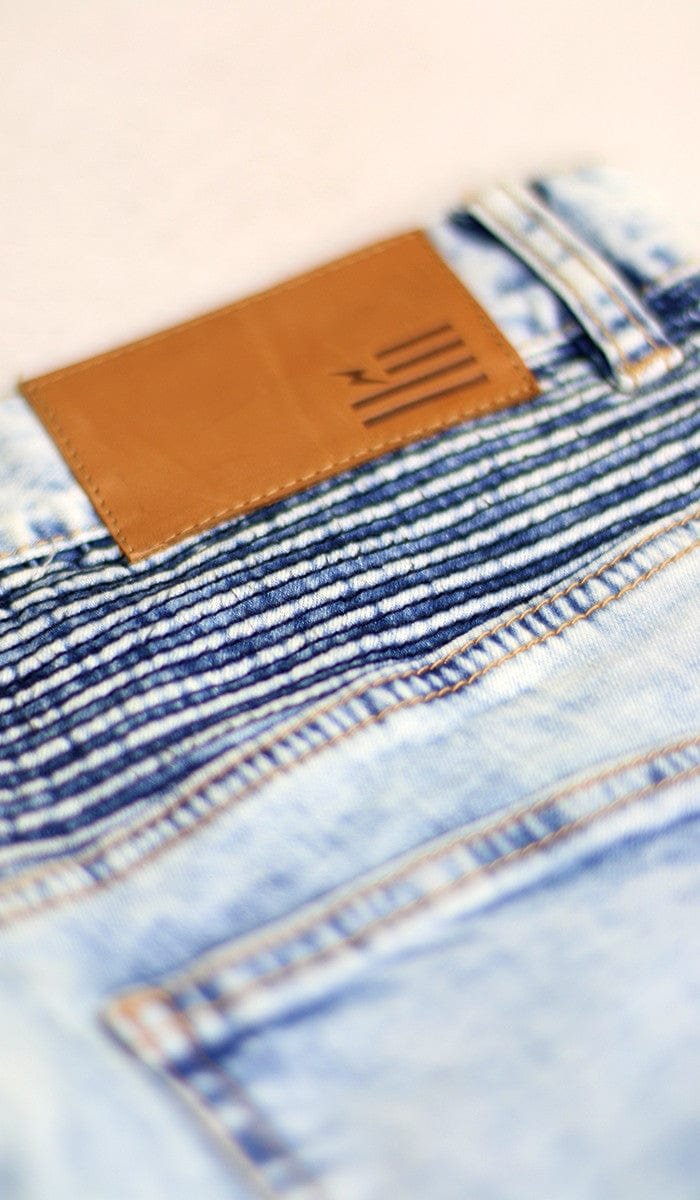 Hyper Blue Ara Biker Jeans - Image 9