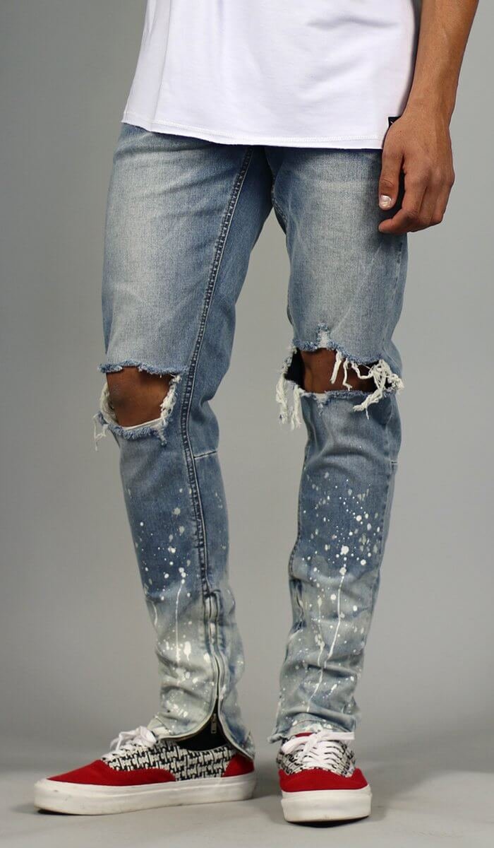 Flame Nate Zipper Jeans - Image 2