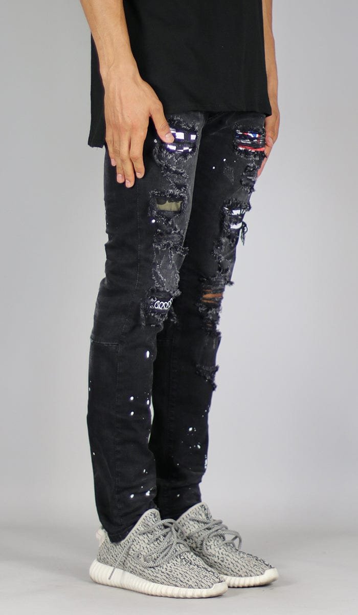 Black Patch Jeans - Image 2