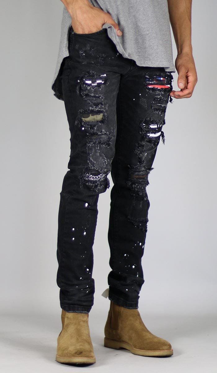 Black Patch Jeans - Image 5