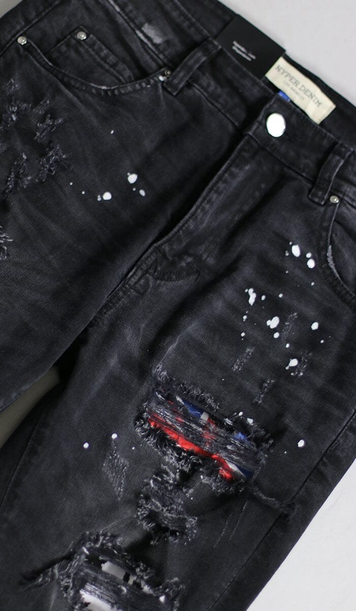 Black Patch Jeans - Image 6