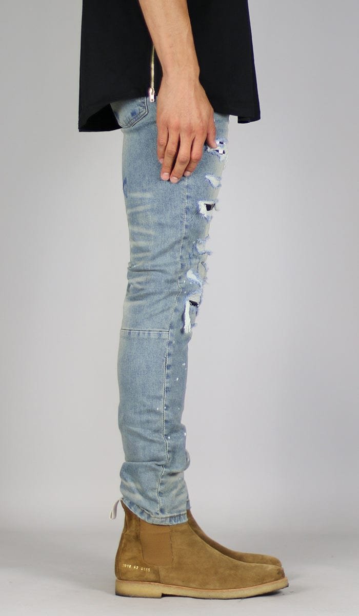 Indigo Patch Jeans - Image 3