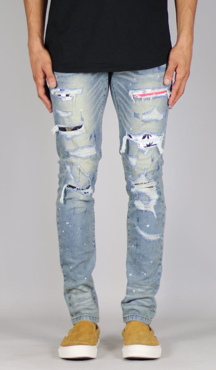 Indigo Patch Jeans - Image 6