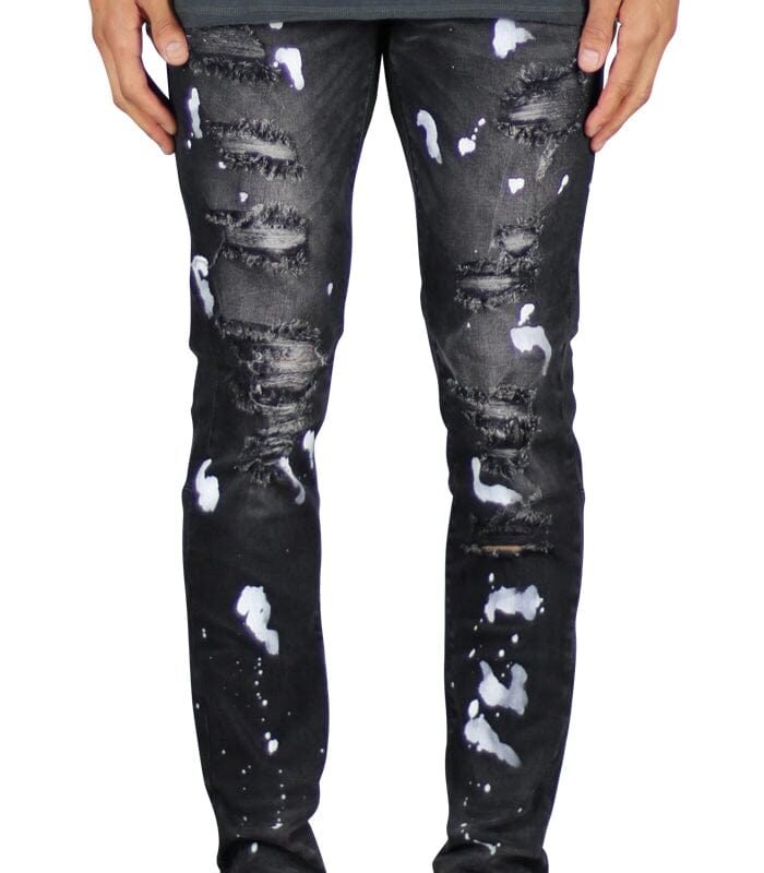 Black Rag Splatter Jeans