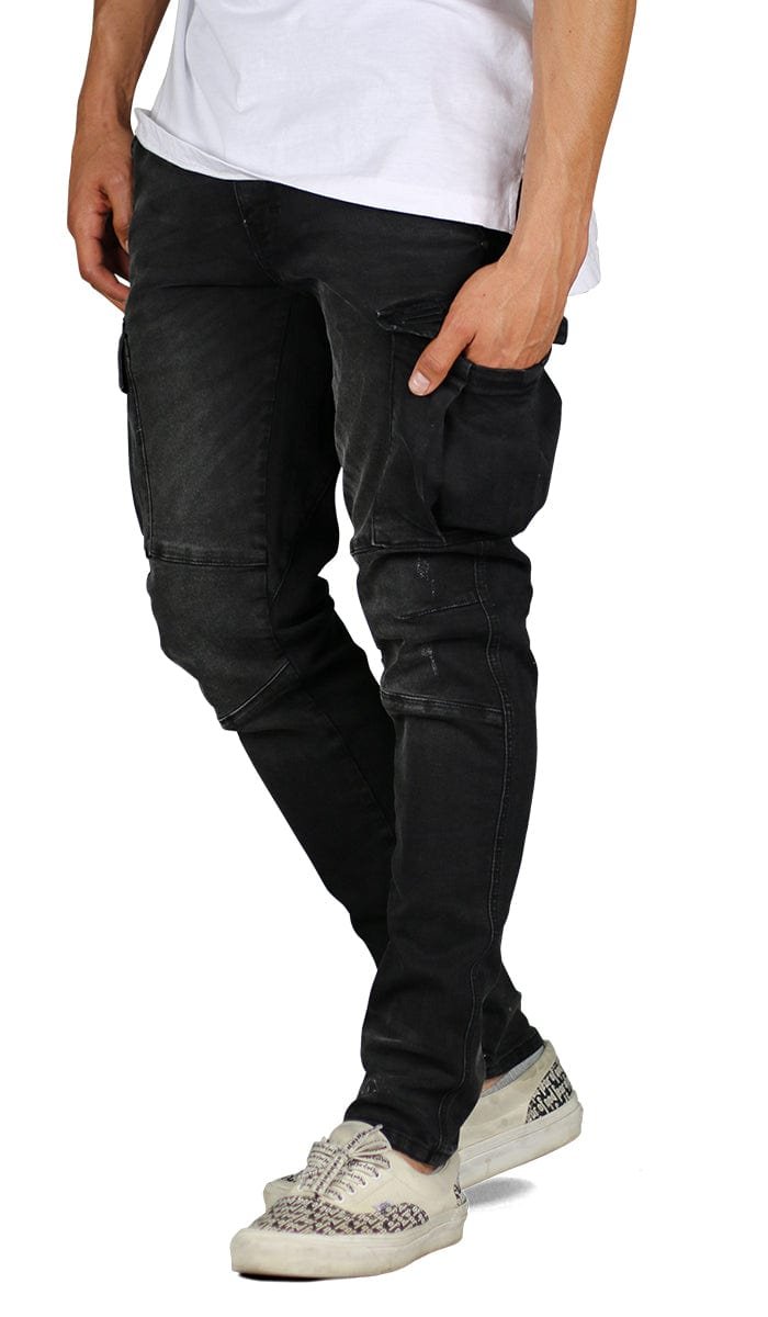 Black Cargo Jeans - Image 4
