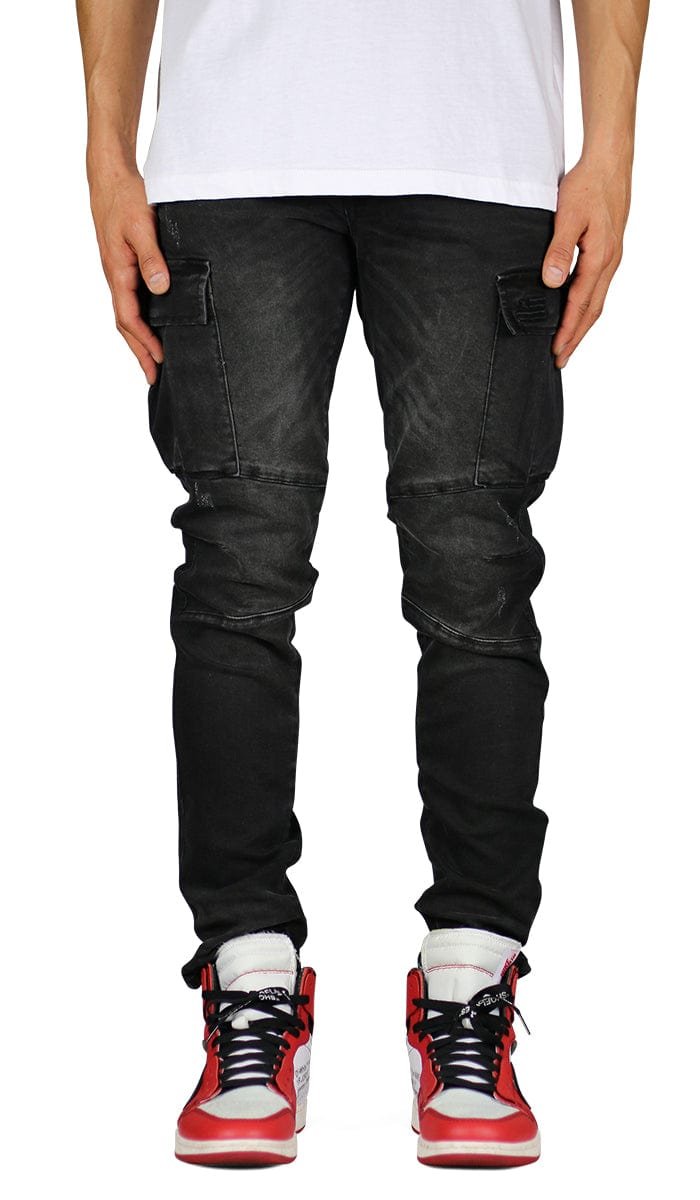Black Cargo Jeans - Image 6