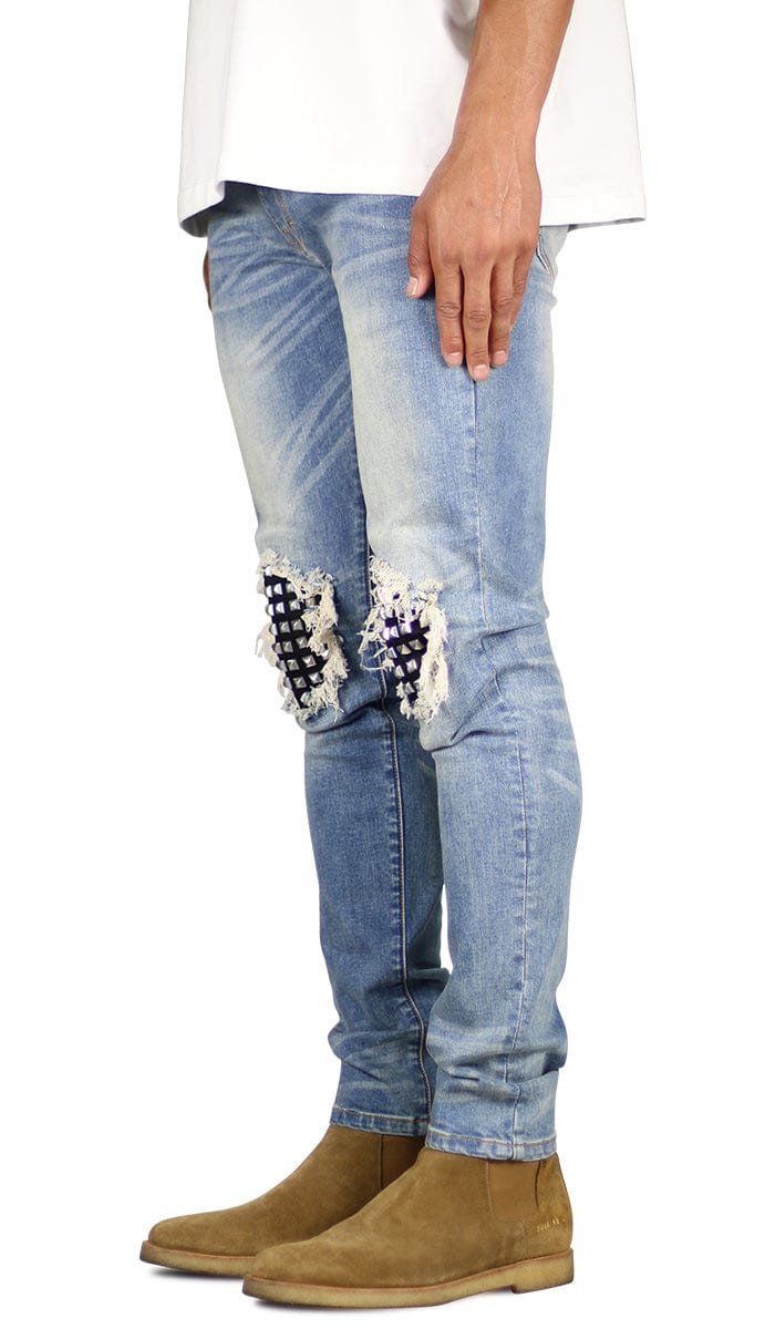 M.Blue Studded Jeans - Image 2