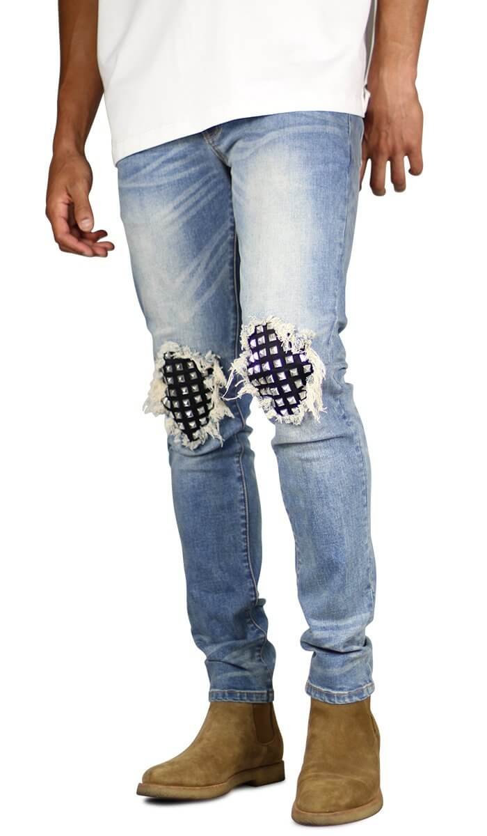 M.Blue Studded Jeans - Image 5