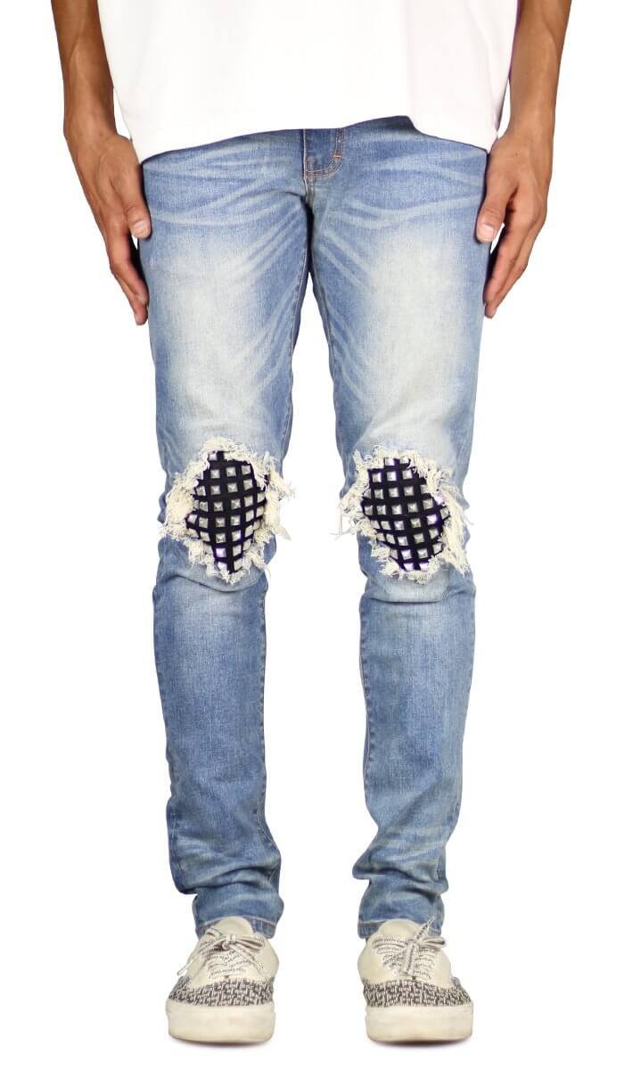 M.Blue Studded Jeans - Image 7
