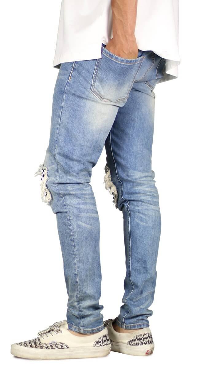M.Blue Studded Jeans - Image 8