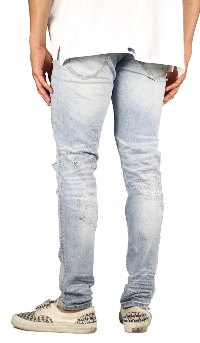 LT.Blue Slit Jeans - Image 6