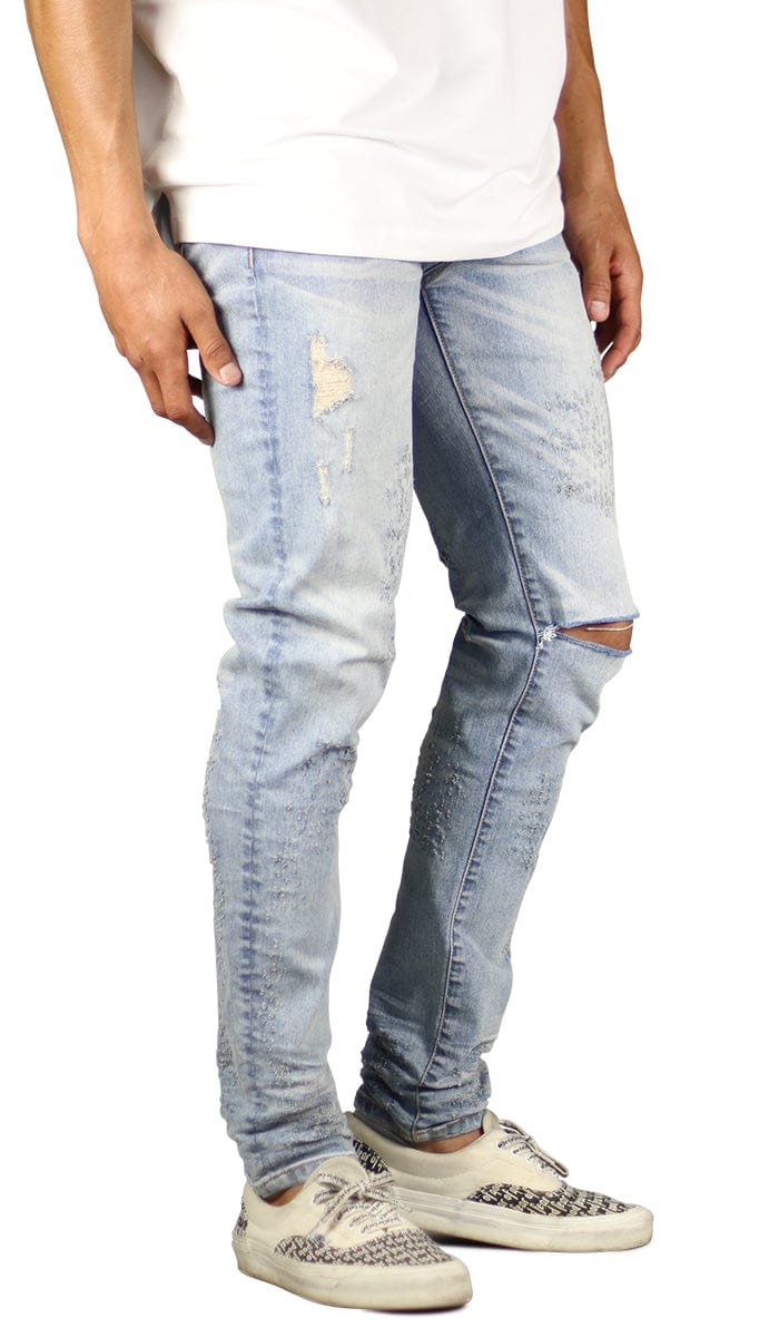 LT.Blue Slit Jeans - Image 2