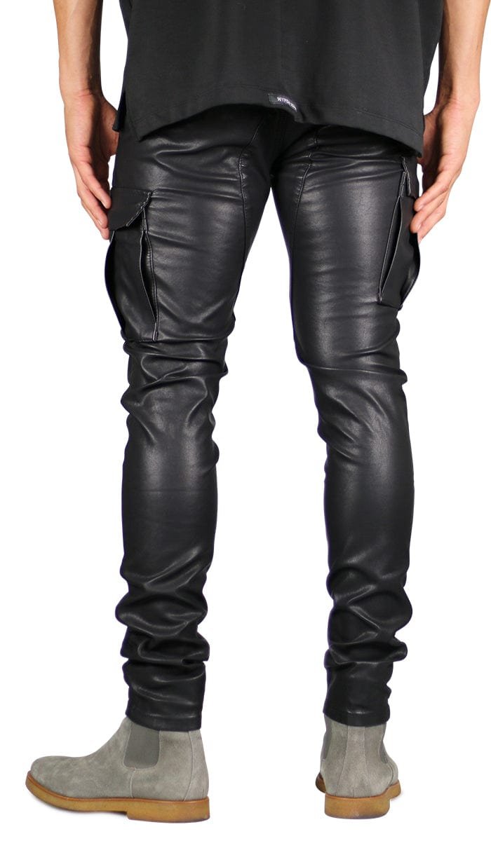 Leather Cargo Pants - Image 4