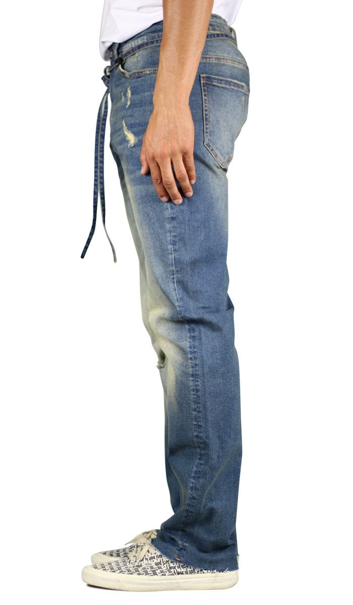 Deep Blue Straight Jeans - Image 3