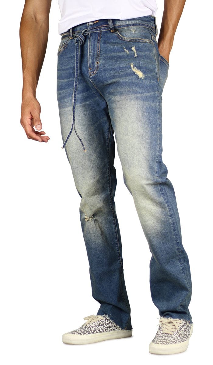 Deep Blue Straight Jeans - Image 4