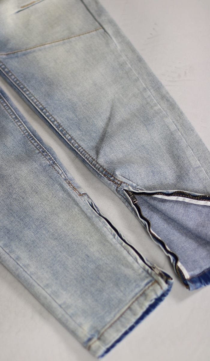 LT.Blue Gnu Zipper Jeans - Image 9