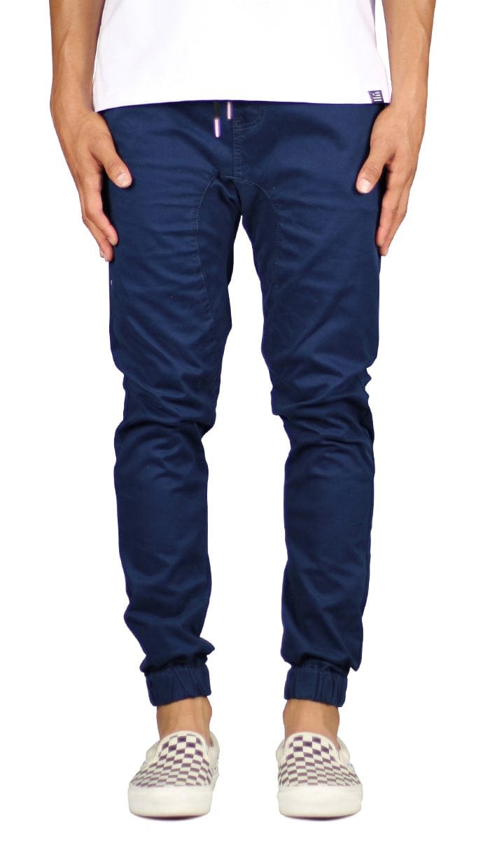 DK.Navy Drop Crotch Joggers