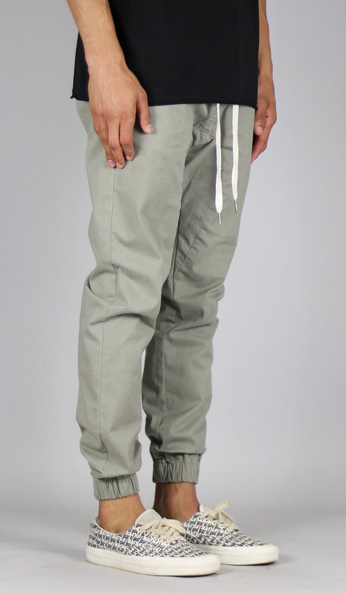 LT. Olive Drop Crotch Joggers - Image 2