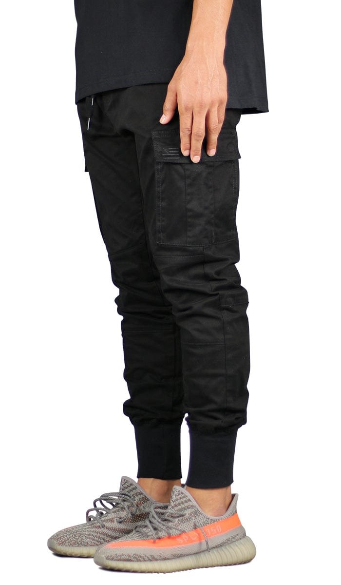 Black Cargo Joggers - Image 17