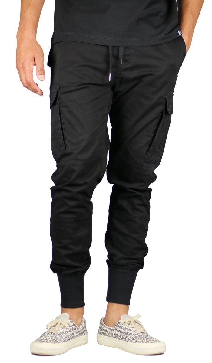 Black Cargo Joggers - Image 2