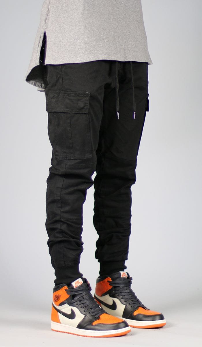 Black Cargo Joggers - Image 9