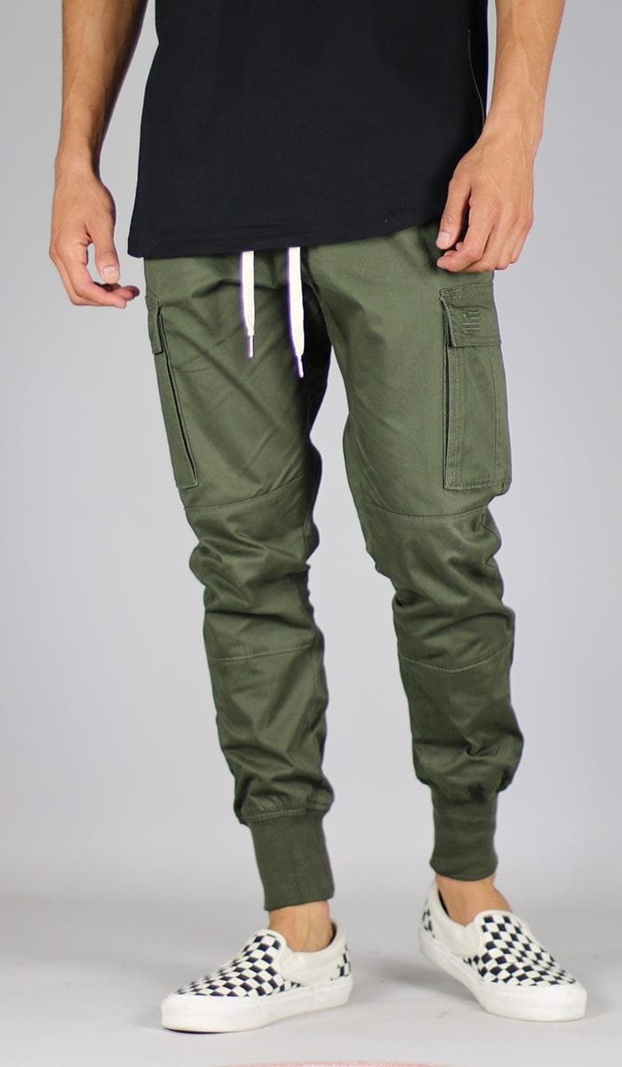 Olive Cargo Joggers - Image 4