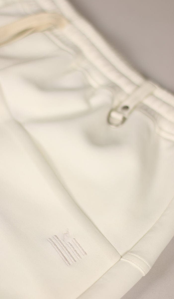 Cream White Neoprene Joggers - Image 8