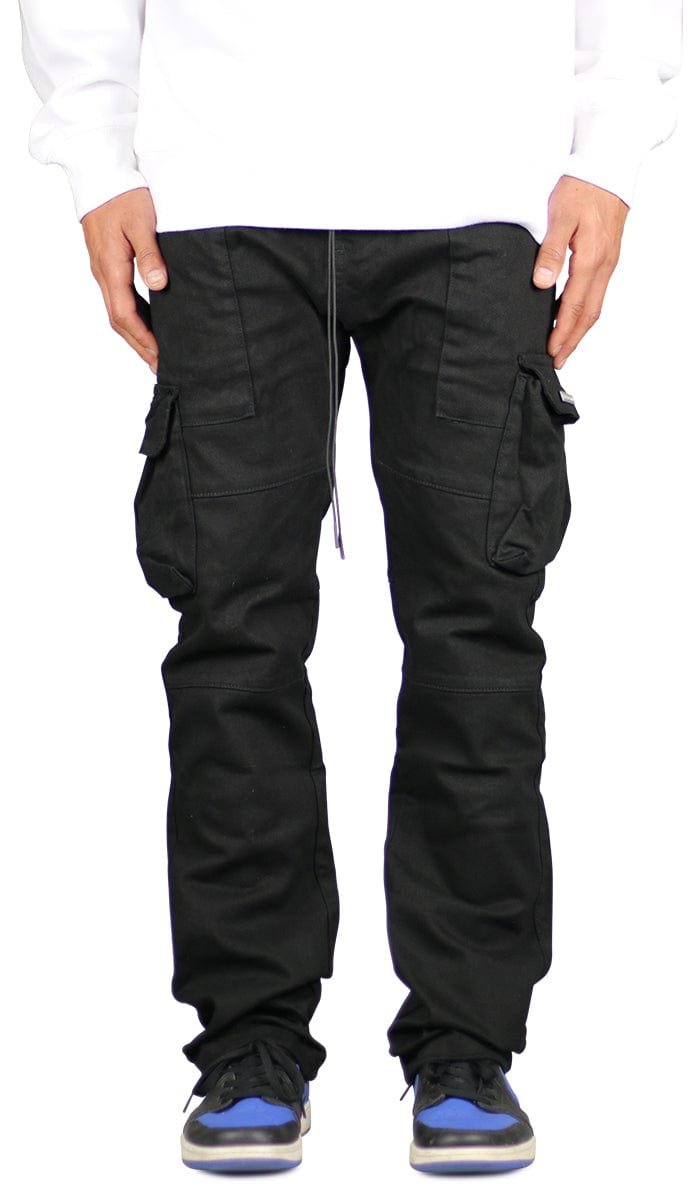 Black Straight Cargo Pants - Image 10