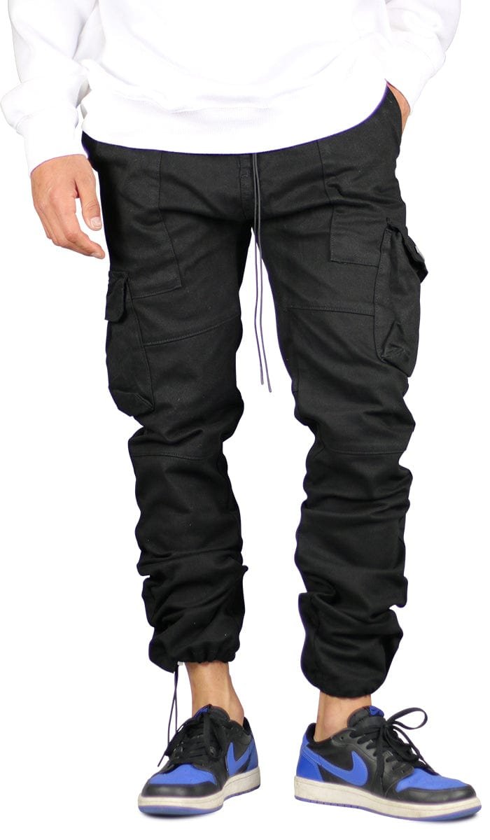 Black Straight Cargo Pants - Image 8