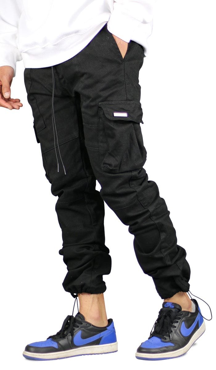 Black Straight Cargo Pants - Image 7
