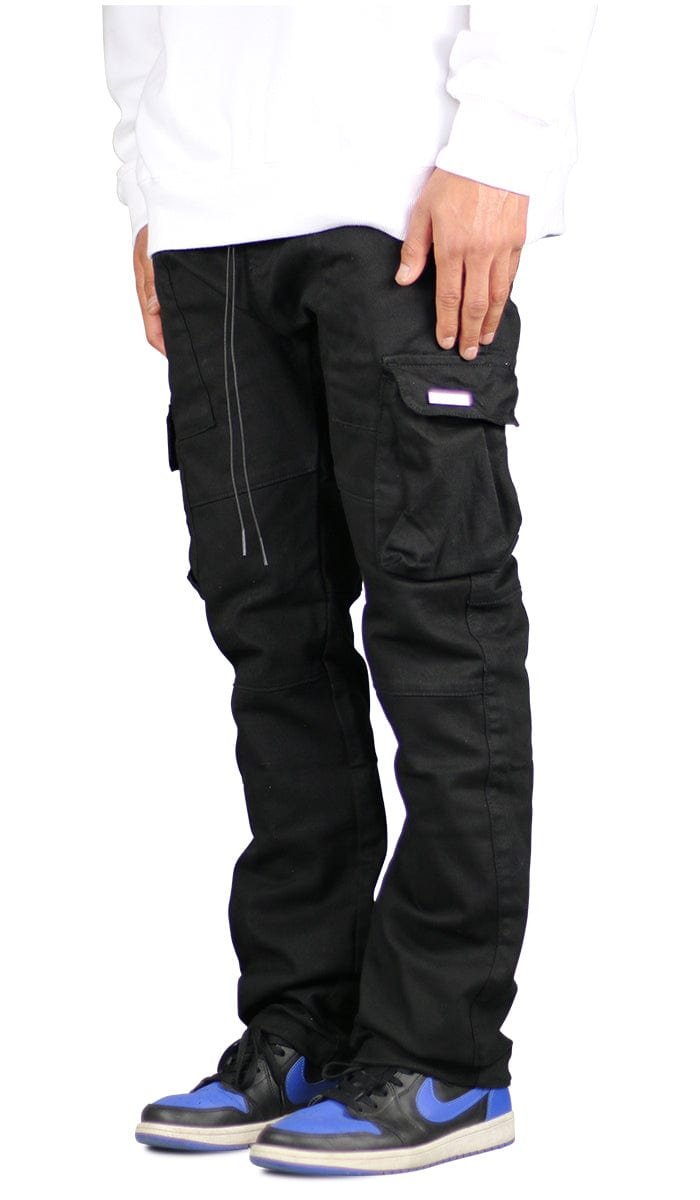 Black Straight Cargo Pants - Image 11