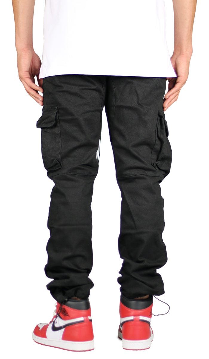 Black Straight Cargo Pants - Image 4