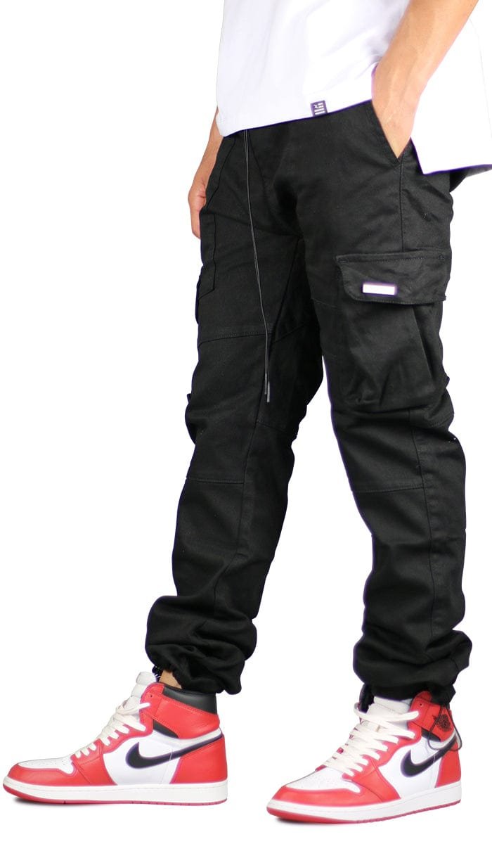 Black Straight Cargo Pants - Image 5