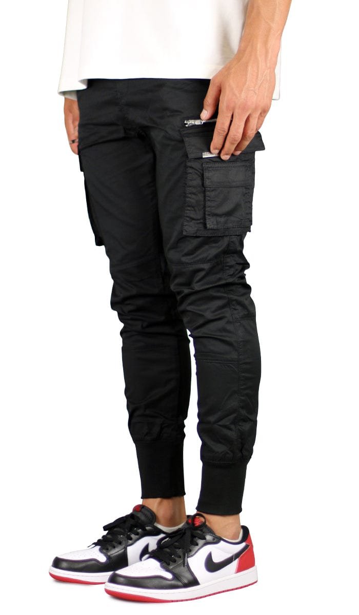 Black Cool Cargo Joggers - Image 2
