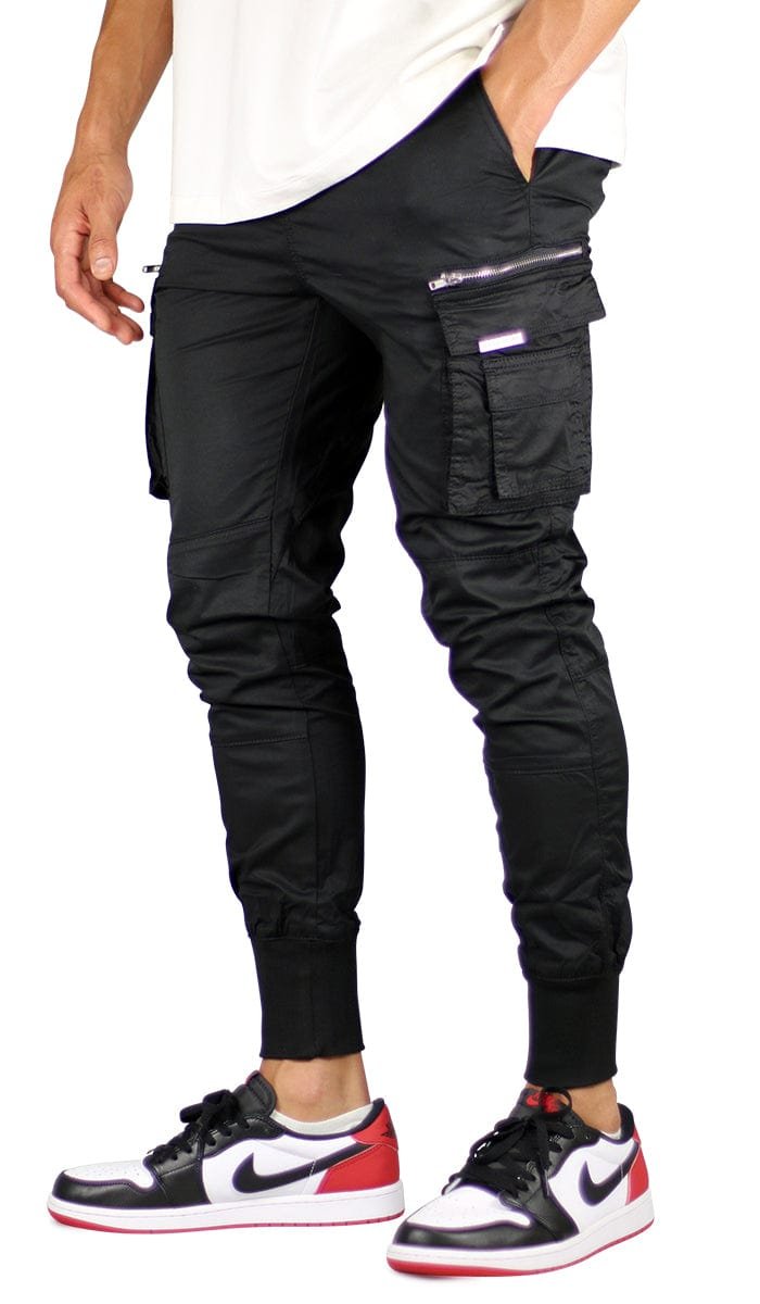 Black Cool Cargo Joggers - Image 5