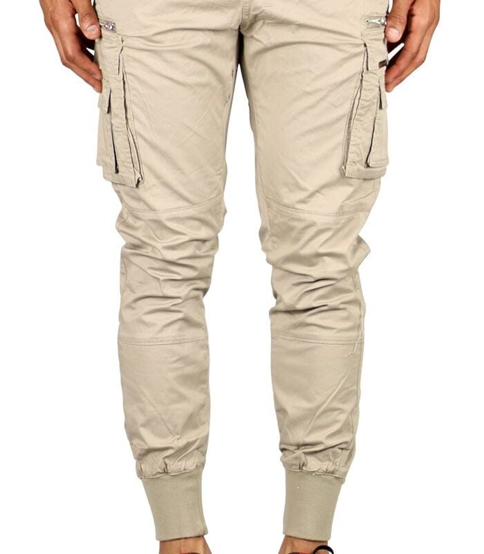 Taupe Cool Cargo Joggers