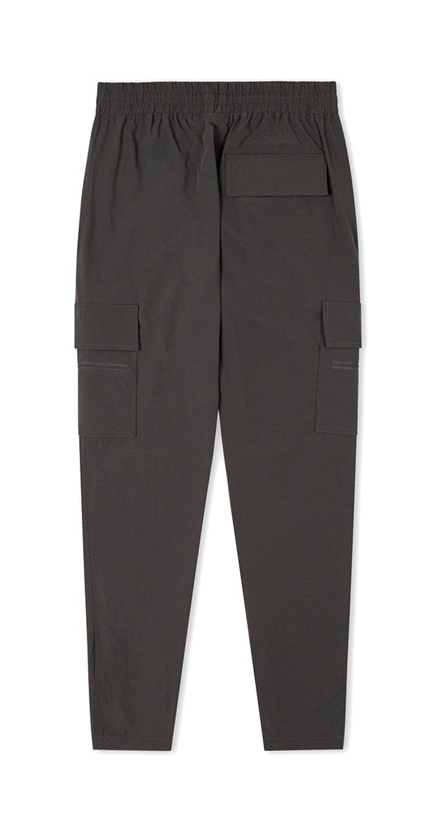 Charcoal Cool Nylon Zipper Pants - Image 6