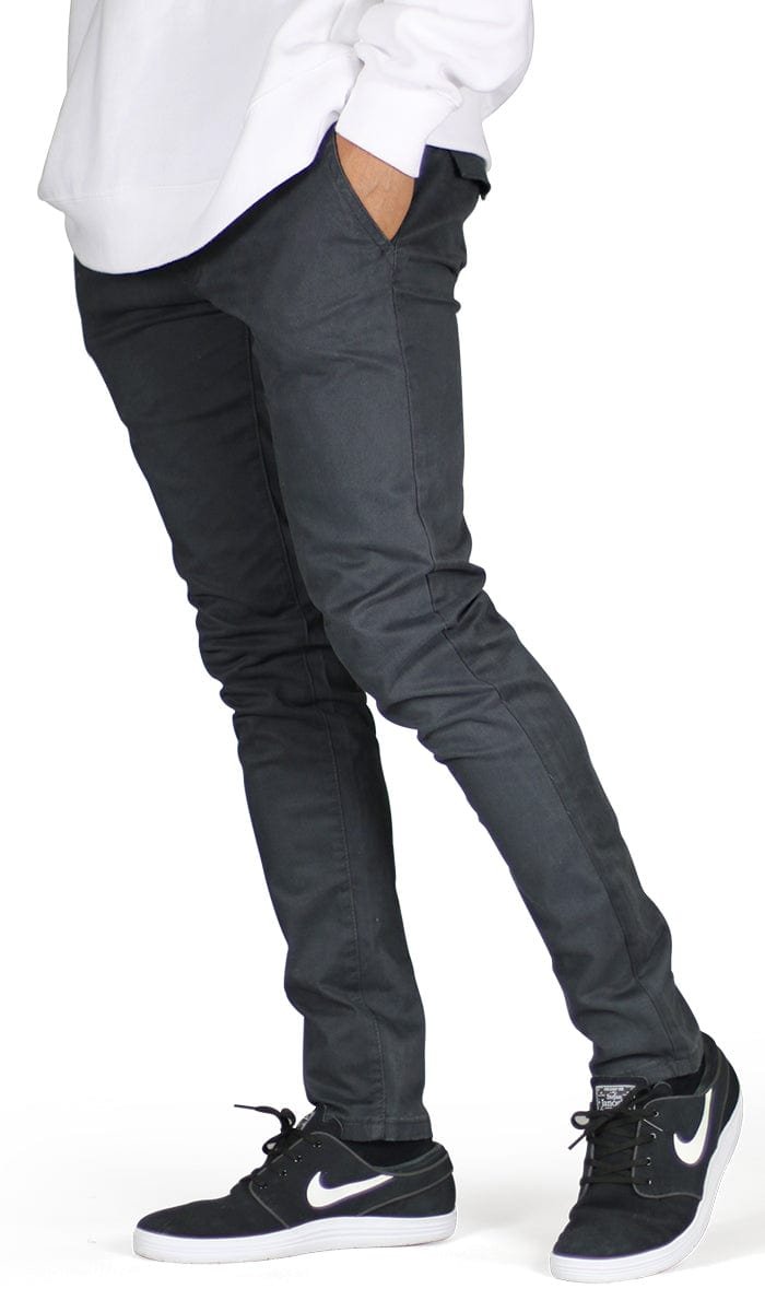 Charcoal Skater Chino Pants - Image 5