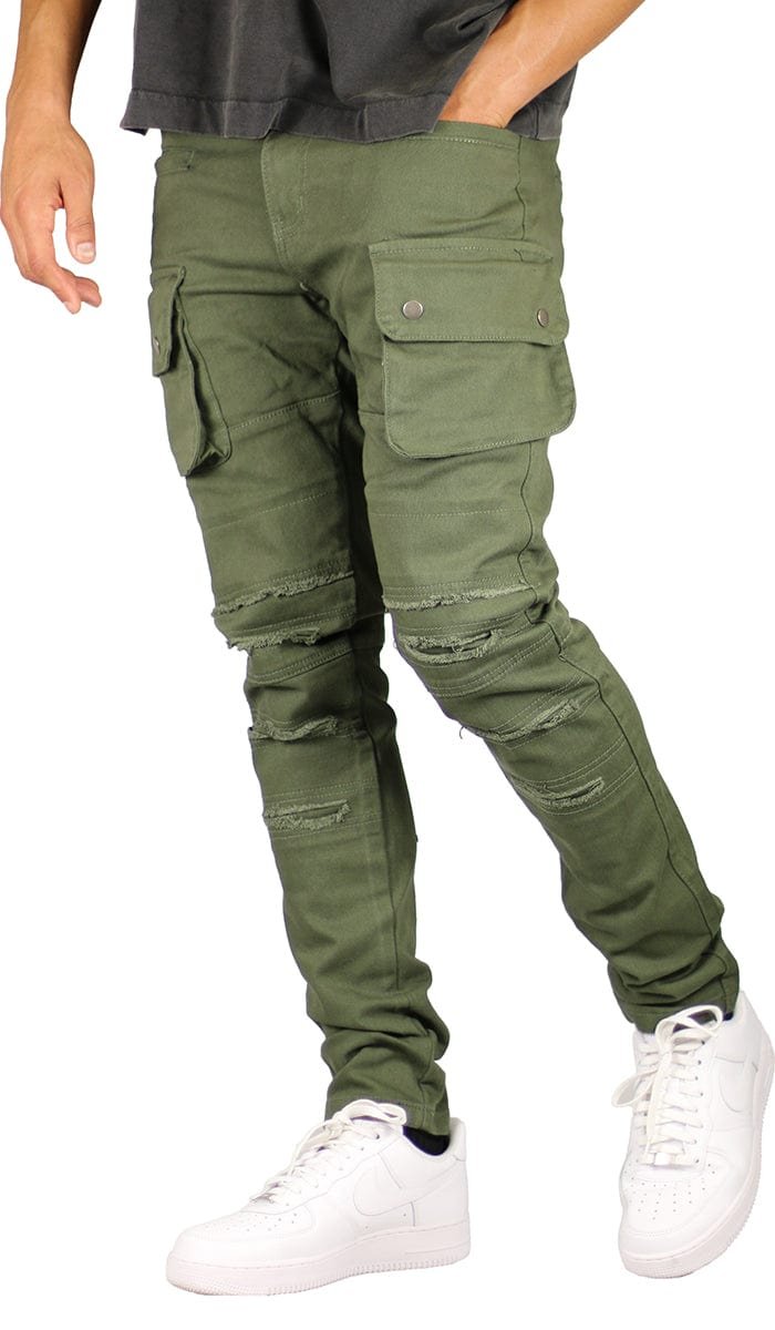Olive Cargo Pants - Image 5