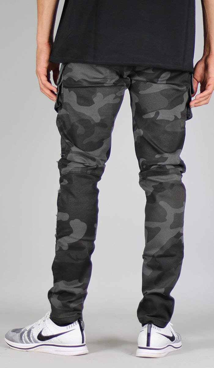 Black Camo Cargo Pants - Image 5