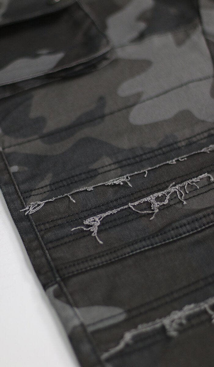 Black Camo Cargo Pants - Image 10