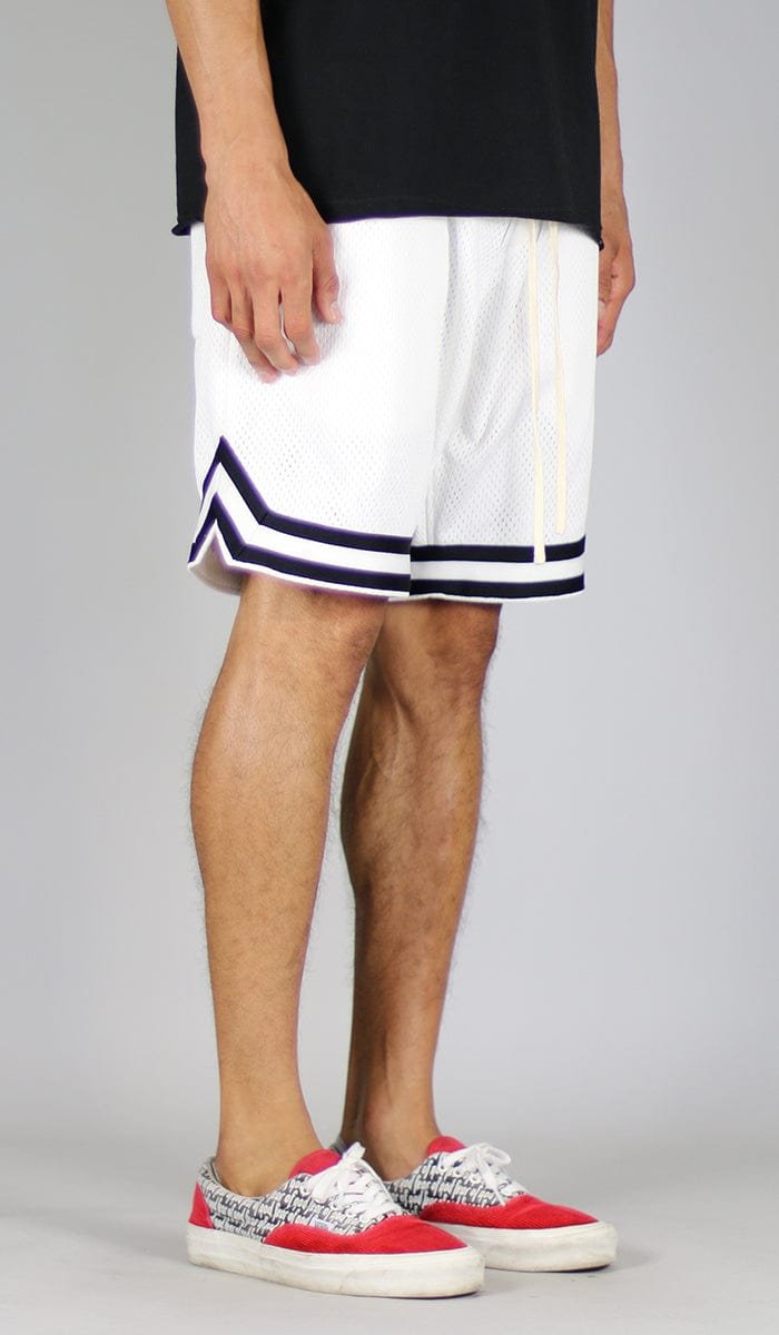 White Mesh Shorts - Image 2