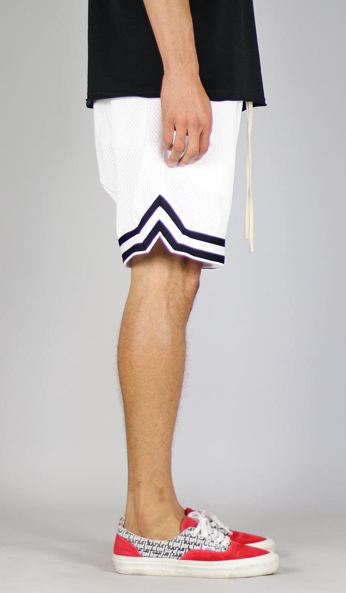 White Mesh Shorts - Image 3