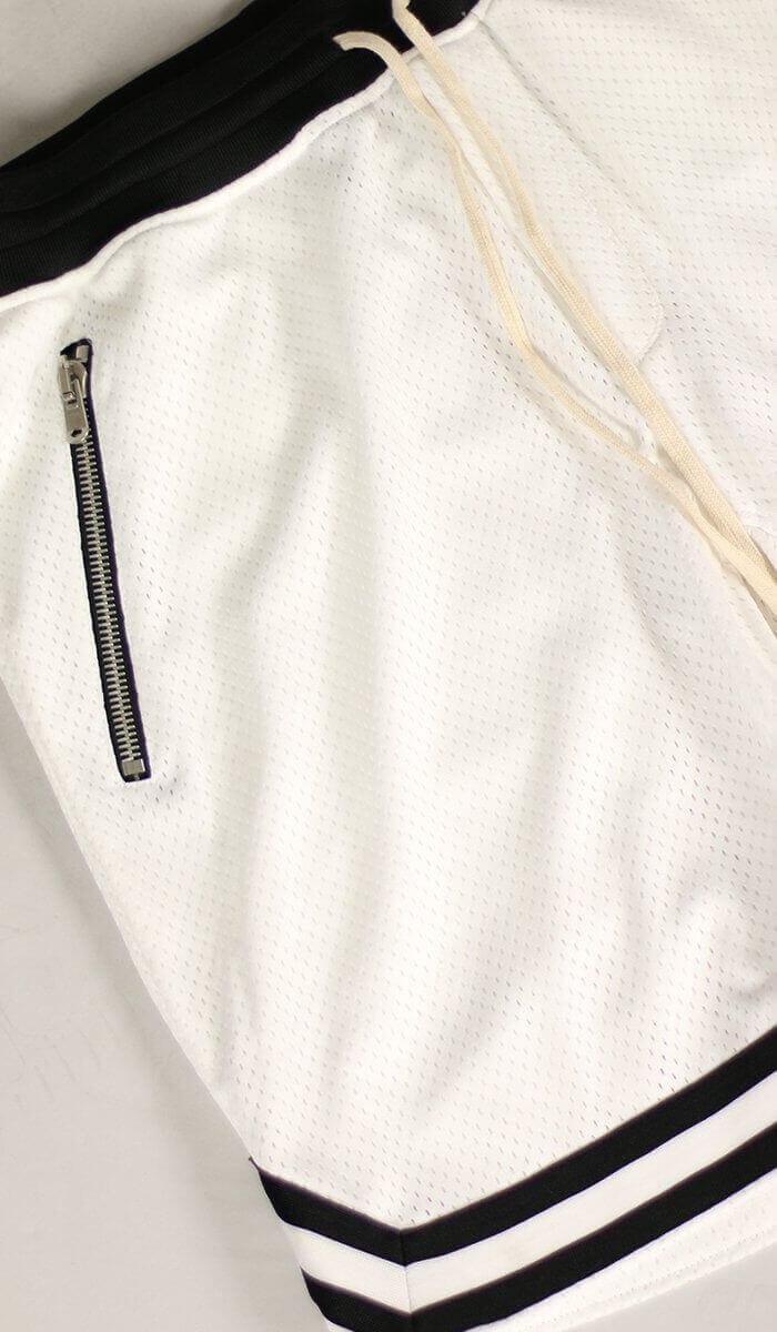 White Mesh Shorts - Image 4