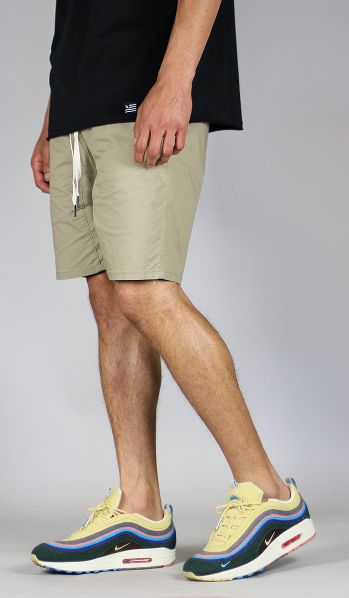 Khaki Drop Crotch Shorts - Image 6