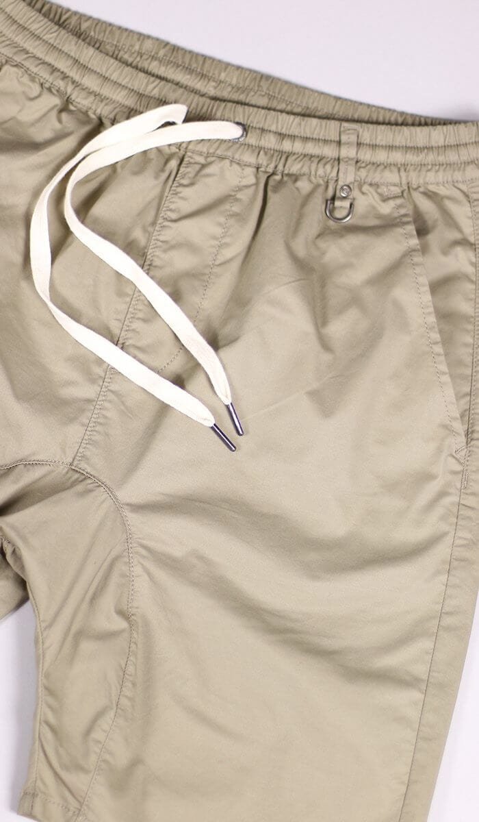 Khaki Drop Crotch Shorts - Image 8