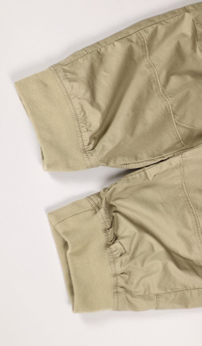 Khaki Cargo Jogger Shorts - Image 9
