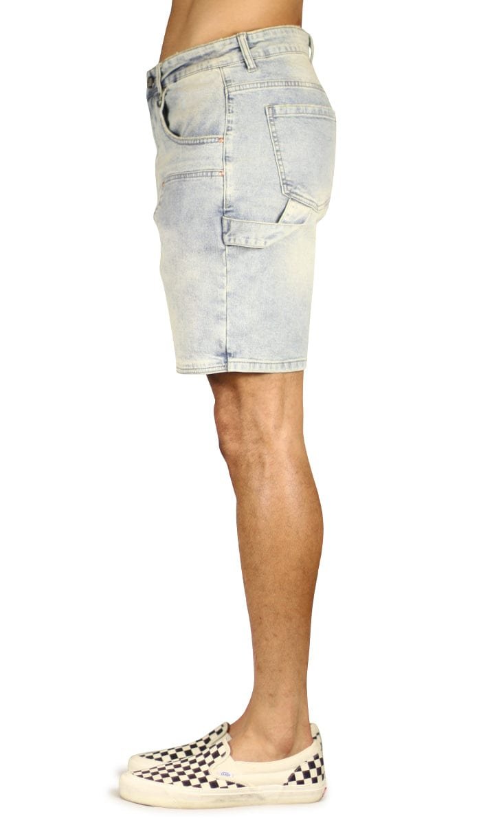 LT. Blue Carpenter Denim Shorts - Image 7